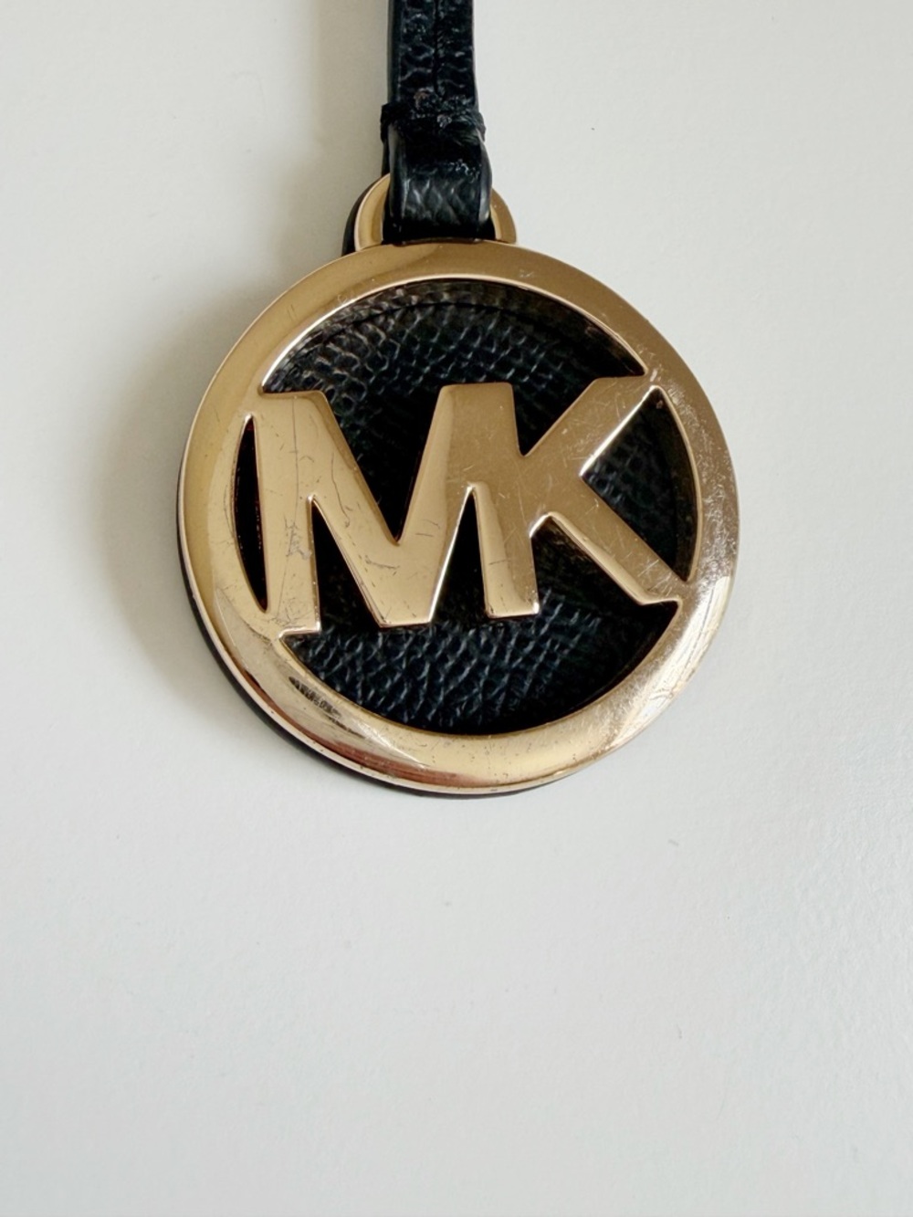 Michael Kors Black Leather Bag Charm - Picture 5 of 5